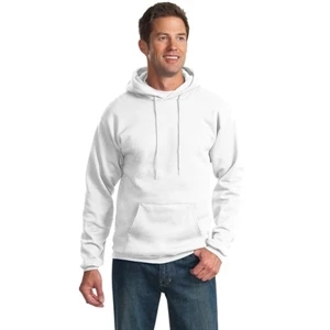Port & Company (r) - 3 X L - White - No-nonsense Hooded Sweatshirt. 9-ounce, 50/50 Cotton/poly Fleece