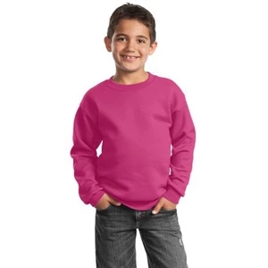 Port & Company (r) - White - Youth Sweatshirt, Perfect For The Gym Or Relaxing. 7.8 Oz. Cotton/poly Fleece