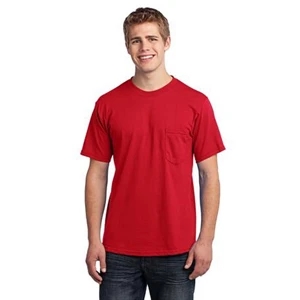 Port & Company (r) - S- X L - White - Our All-american Tee With Pocket Is 100% Made In The Usa
