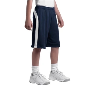 Sport-tek (r) - Youth Size Colorblock Shorts, 3.8 Oz Polyester, 9" Inseam
