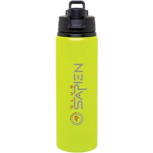 H2go (r) Surge - Neon Yellow - 28 Oz Single Wall Aluminum Water Bottle With Threaded Flip-top Lid