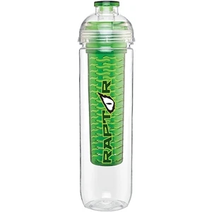 H2go (r) - Pear - 27 Oz Single Wall Tritan (tm) Copolyester Bottle With Lid, Infuser And Flip Top Cap