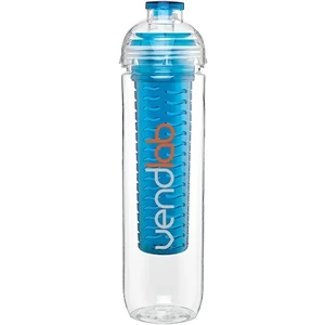 H2go (r) - Aqua - 27 Oz Single Wall Tritan (tm) Copolyester Bottle With Lid, Infuser And Flip Top Cap