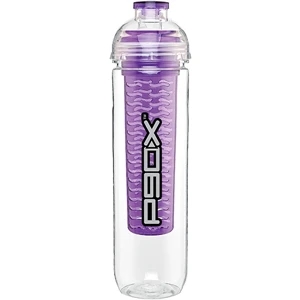 H2go (r) - Purple - 27 Oz Single Wall Tritan (tm) Copolyester Bottle With Lid, Infuser And Flip Top Cap