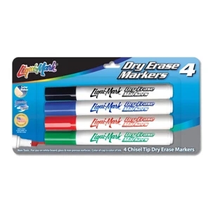 4 Pack Dry Erase Markers - Made in the USA