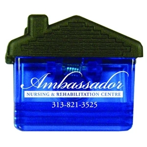 Digital Full Color Process - House Shape With Textured Rubber Grip. Strong Magnet