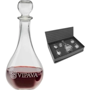 Windsor Loto Carafe (tm) - Five Piece Decanter Set Including One 42 Oz. Wine Decanter And Four 9 Oz Glasses
