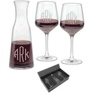 Coronado Atelier Rona - Three Piece Carafe Set With One 25.25 Oz. Atelier Carafe And Two 17.25 Oz Glasses