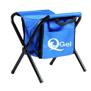 Cooler Folding Seat Hold 12 Cans, Perfect For Camping, Beaches, Picnics, Outdoor Bbq