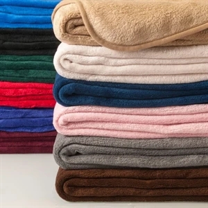 Brentwood - Super Plush Coral Fleece Blanket. 100% Polyester 280gsm Coral Fleece. Blank