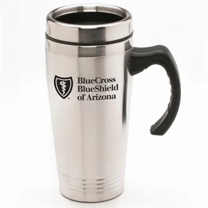 Max - 16 Oz Stainless Steel Travel Mug With Stainless Steel Inner And Outer Liner