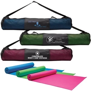 Yoga Fitness Mat and Carrying Case