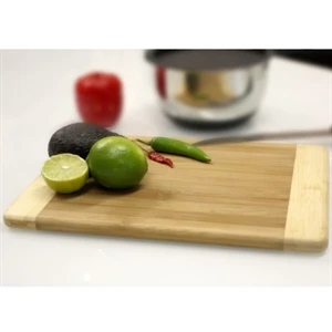 Sagano - Bamboo Cutting Board. Large Designer-style. Two-tone. Rounded Corners