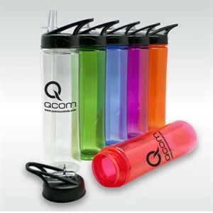 Banning - 25 Oz Sports Bottle. Screw-on Lid With A Unique Flip Open Straw