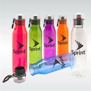 Bradbury - 25 Oz Sports Bottle. Screw-on Lid With Push Button Flip Open Cap