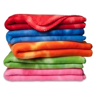 Crestwood - Polar Fleece Tie Dye Blanket. 100% Polyester 220gsm Polar Fleece. Blank