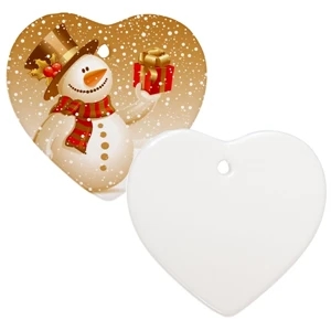 Sublimation Ornament Is Our Most Popular Holiday Promotional Item, 3" Heart