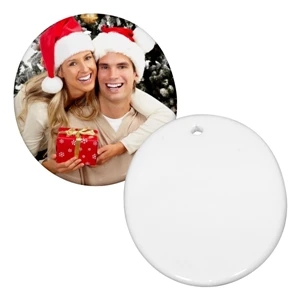 Sublimation Ornament Is Our Most Popular Holiday Promotional Item, 3" Oval