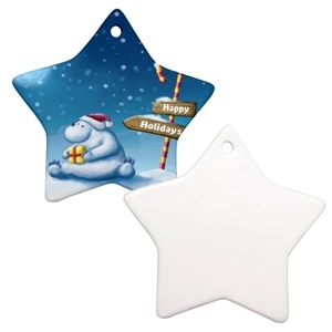 Sublimation Ornament Is Our Most Popular Holiday Promotional Item, 3" Star