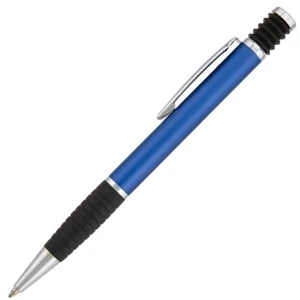 Cabrillo - Blue - Ballpoint Pen With Aluminum Metal Barrel, Striking Satin Finish And Comfort Grip