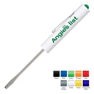 Big Jake (tm) - Fixed Blade Pocket Screwdriver With Large Handle And Standard Button Top