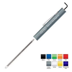 Pocket Partner (tm) - Pocket Screwdriver With Reversible Blade And Key Hex Tool Top
