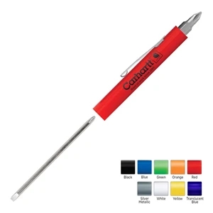 Pocket Partner (tm) - Pocket Screwdriver With Reversible Blade And # 1 Phillips Tool Top