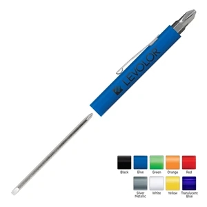 Pocket Partner (tm) - Pocket Screwdriver With Reversible Blade And # 2 Phillips Tool Top