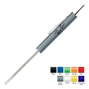 Pocket Partner (tm) - Pocket Screwdriver With Electrician Blade And Jeweler/eyeglass, Handy Pocket Clip