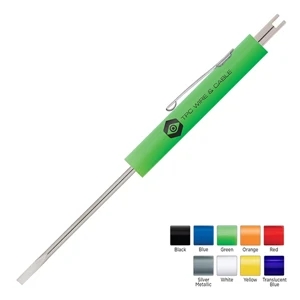 Pocket Partner (tm) - Pocket Partner Electricians Blade Screwdriver With Valve Stem, Handy Pocket Clip