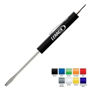 Pocket Partner (tm) - Pocket Partner Regular Blade Screwdriver With Jeweler/eyeglass Tool Top