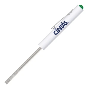 Pocket Partner (tm) - Pocket Partner Slim Blade Screwdriver With Button Top, Handy Pocket Clip