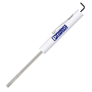 Pocket Partner (tm) - Pocket Partner Slim Blade Screwdriver With Key Hex Tool Top, Handy Pocket Clip