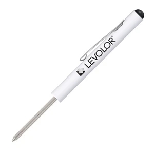 Micro Tools (tm) - White Micro Tool Screwdriver Phillips Blade With Button Top, Handy Pocket Clip