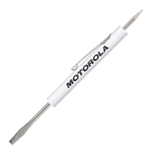 Micro Tools (tm) - White Micro Tool Screwdriver Regular Blade With Micro Blade Tool Top
