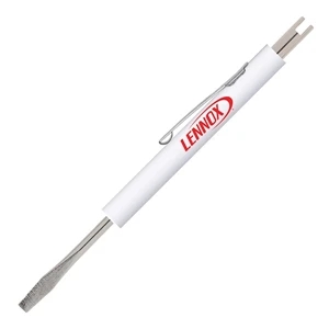 Micro Tools (tm) - White Micro Tool Screwdriver Regular Blade With Valve Stem Tool Top