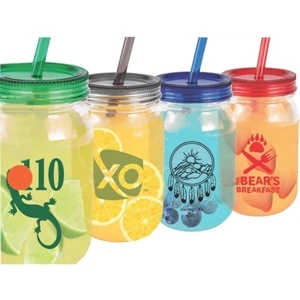 The Mason - Charcoal - Super-lightweight And Durable Clear Tumbler, 25 Oz