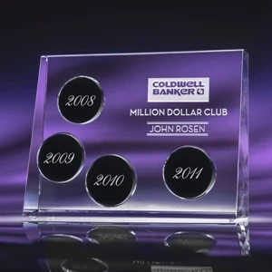 Progression - Black - Optional Plaque Plate Is Held In Place By The Angled Design Of The Perpetual Award