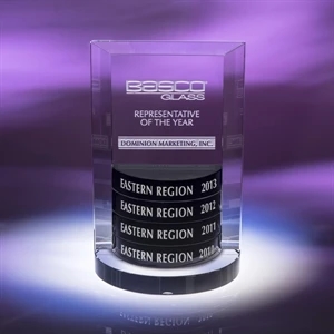 Status - Black - Optional Plaque Plate, Mounted With A Stick-and-peel Adhesive For The Status Award