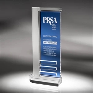 Synthesis - Blue - Award With Large-scale Design Features A Colored Optic Background