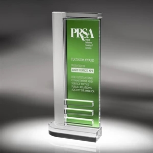 Synthesis - Green - Award With Large-scale Design Features A Colored Optic Background