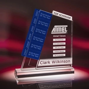 Sequence - Blue - These Optional Plaque Plates Are Inserted On The Perpetual Award As They Are Earned