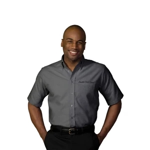 Black& Stripes L Tall- X L Tall, 2 X L - Men's Short Sleeve Oxford Shirt