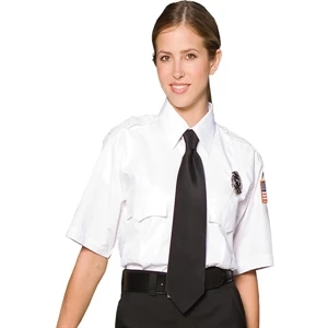 L Tall- X L Tall, 2 X L - Men's Security Short Sleeve Shirt, 100% Polyester