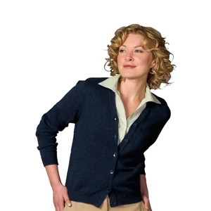 X S- X L - Women's V-neck Cardigan Sweater. No Pockets With Tuff-pill Plus (r)