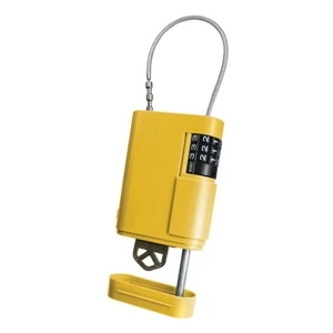 Keysafe (tm);stor-a-key (tm) - Blue - Portable Key Case With Resettable Combination And Adjustable Cable