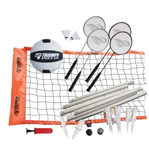 Triumph Sports Usa (tm) - Advanced Volleyball/badminton Combo Set. Blank