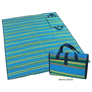 Wenzel (r) - Black-white - Multi-purpose Ground Mat Measures 60" X 78" (15" X 19" Folded). Blank