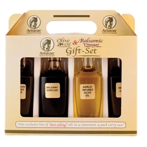 Ariston (r) - 4 Pack Petite Gift Box With Infused Olive Oil/balsamic Vinegar. Blank Product Only