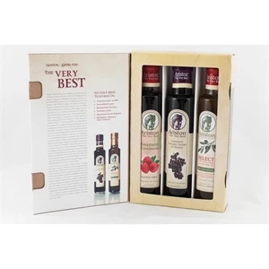 Ariston (r) - Raspberry Condiment, Balsmic Vinegar And Olive Oil Gift Box. Blank Product Only